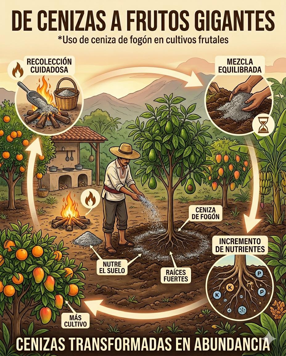 ceniza, frutales