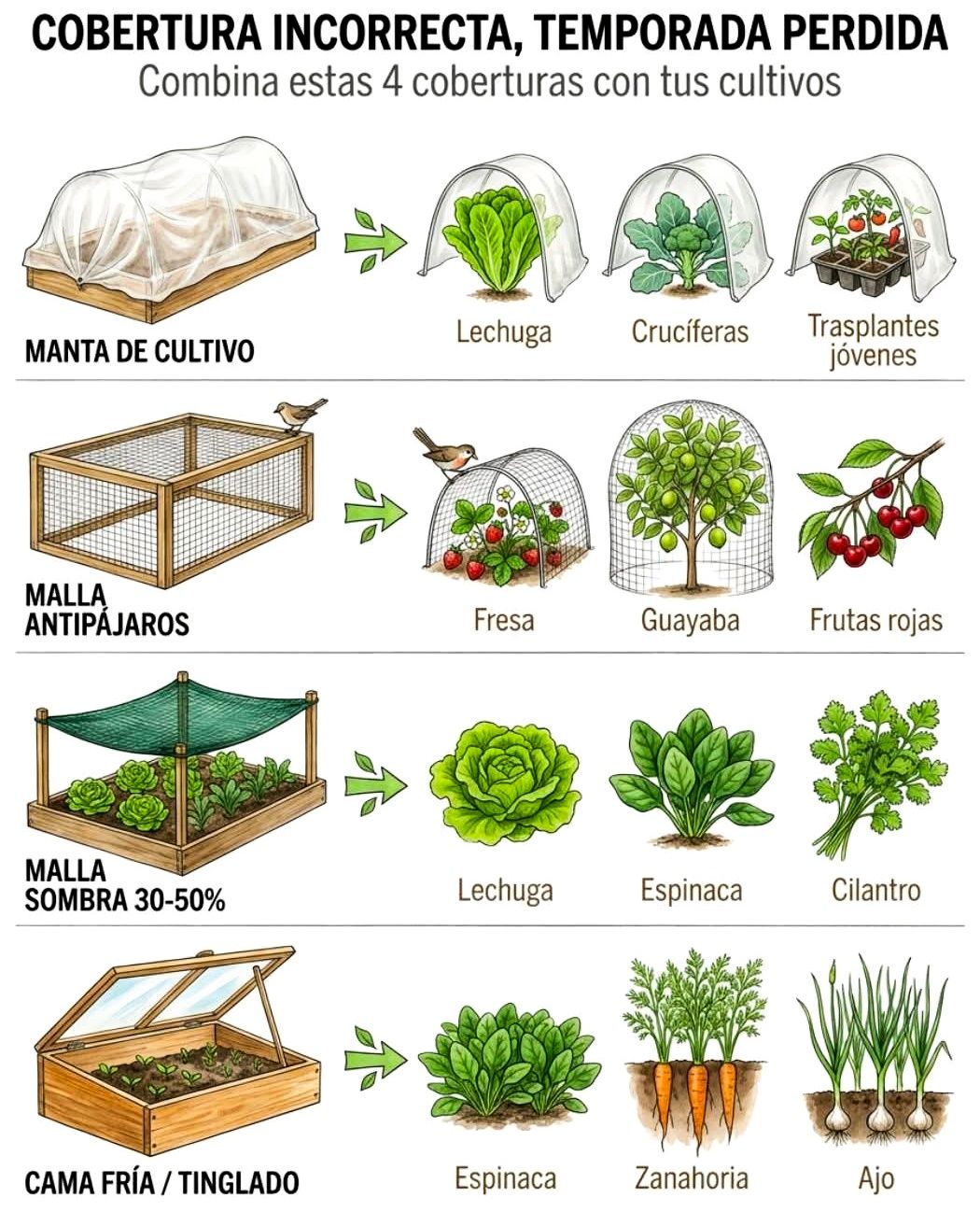 cobertura, cultivo