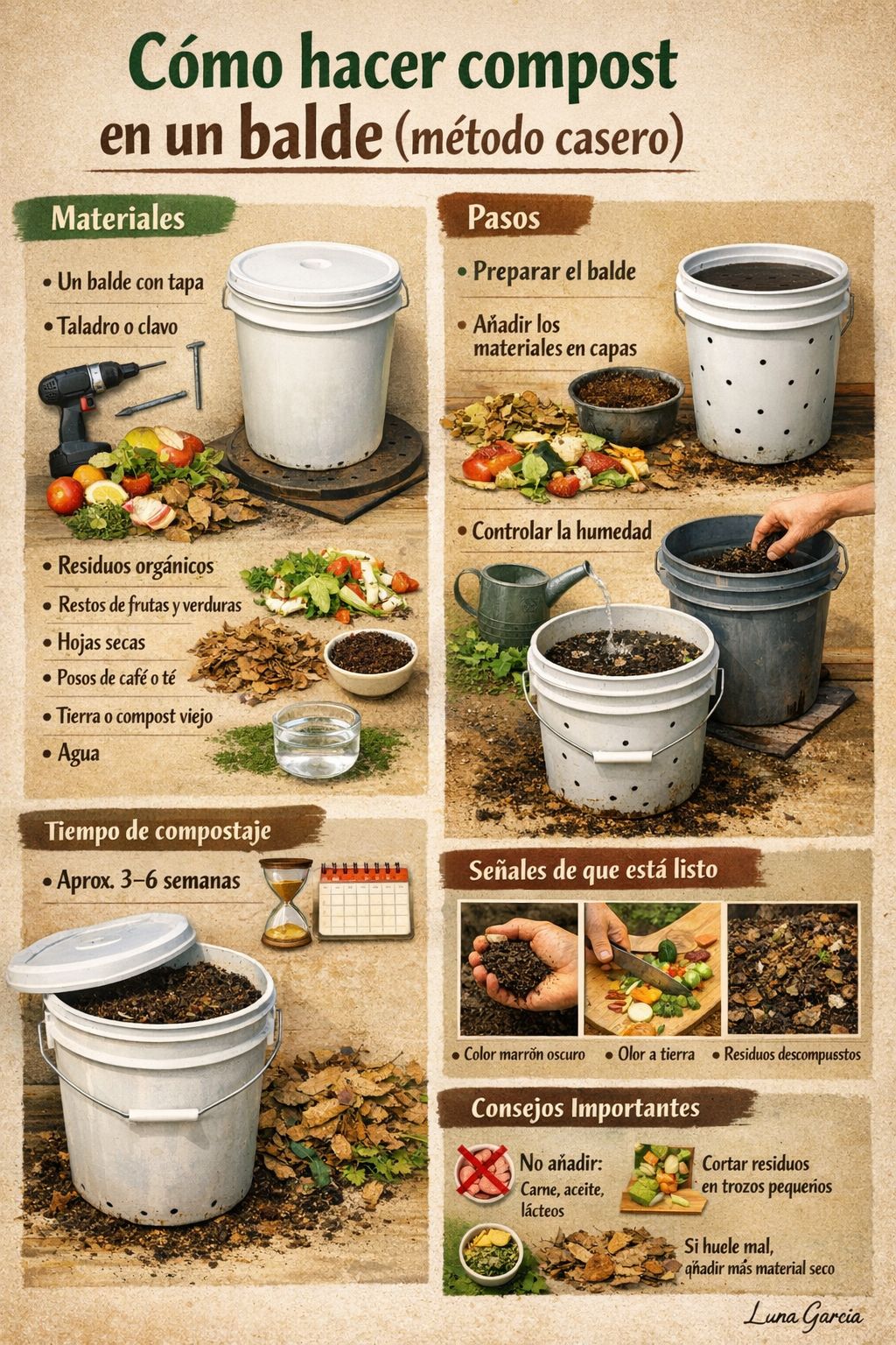 compost, balde