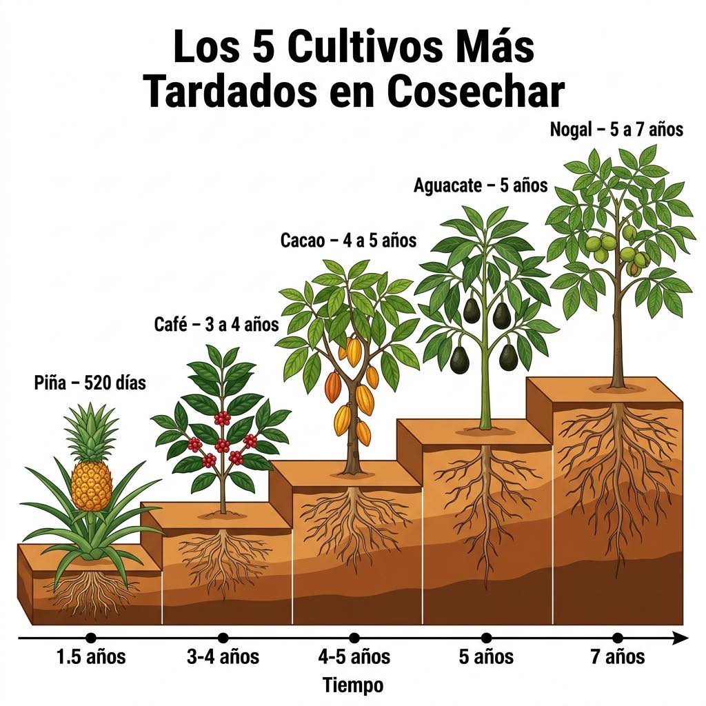 cultivos, tardados