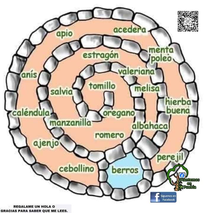 huerto, espiral