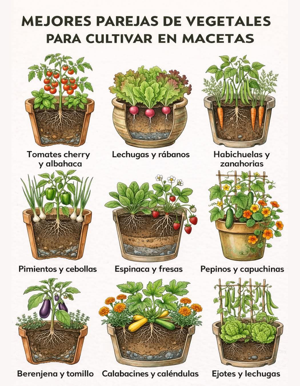 vegetales, parejas