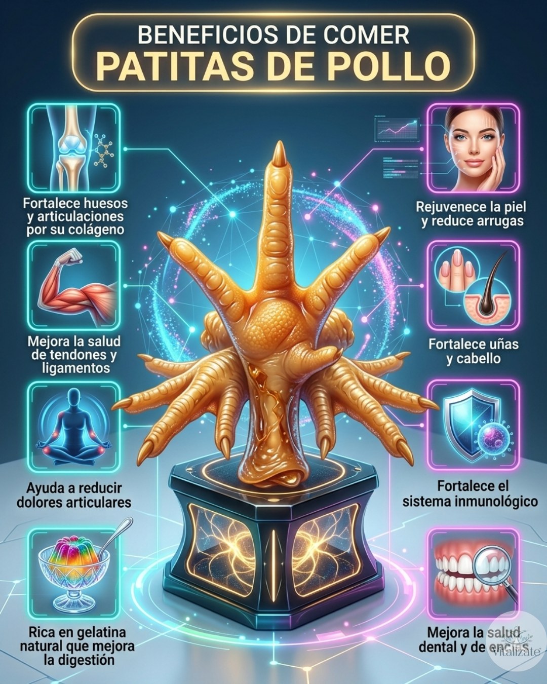 patas, pollo