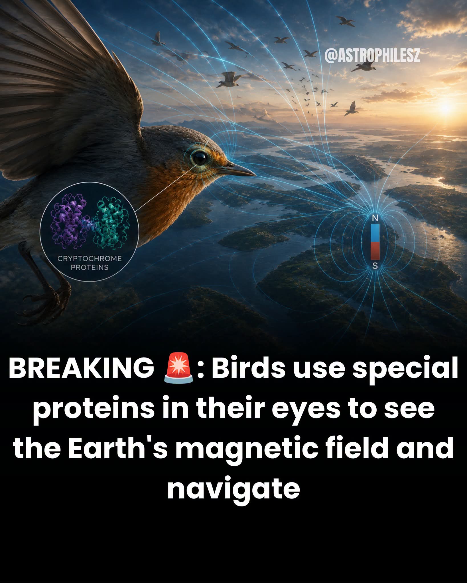 aves, vision