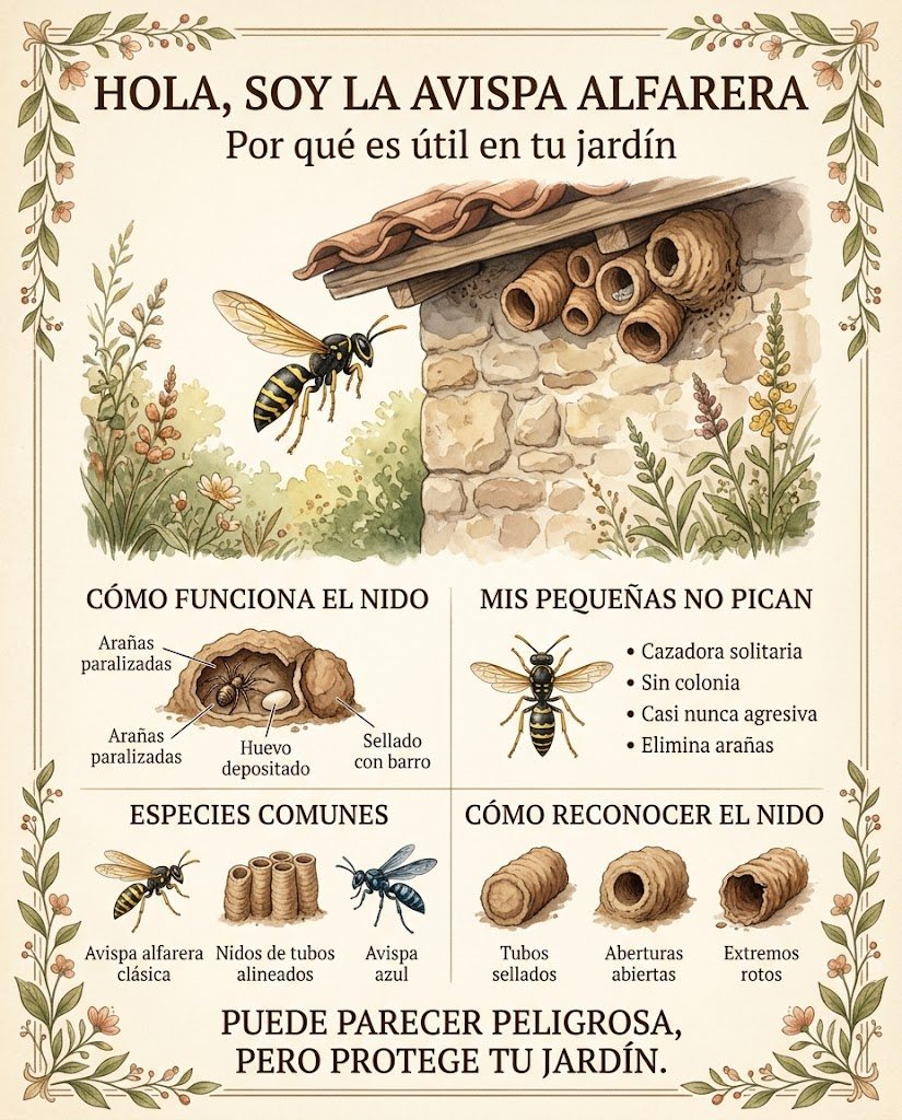 avispa, alfarera
