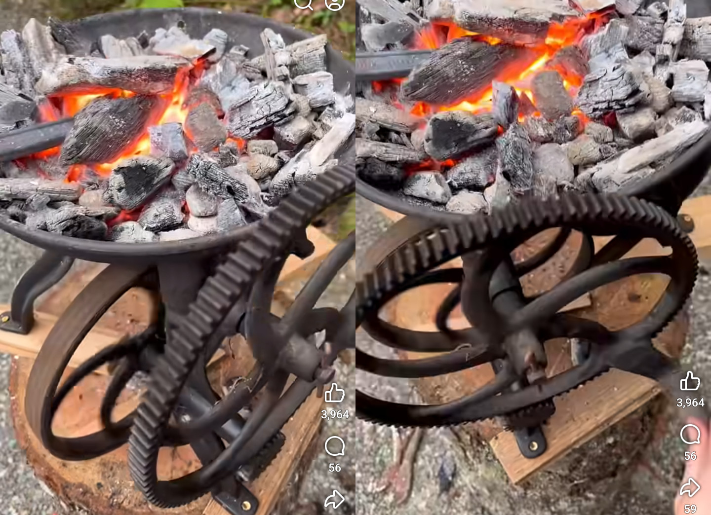 asador, manivela