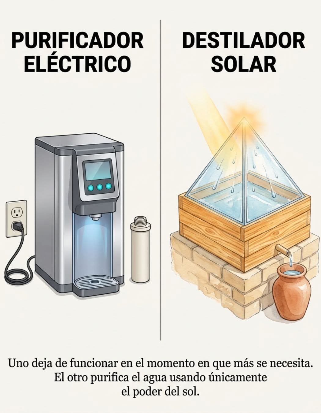 destilador, solar