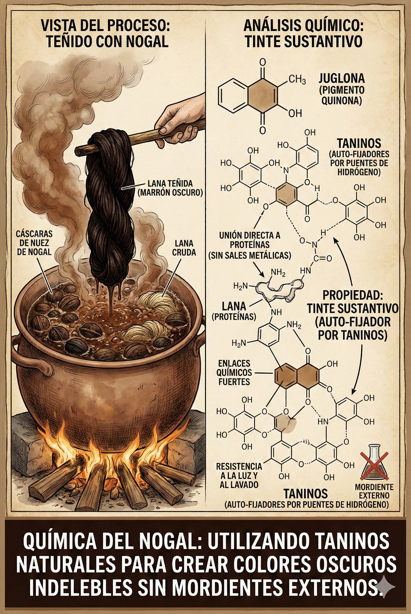 tenido, nogal