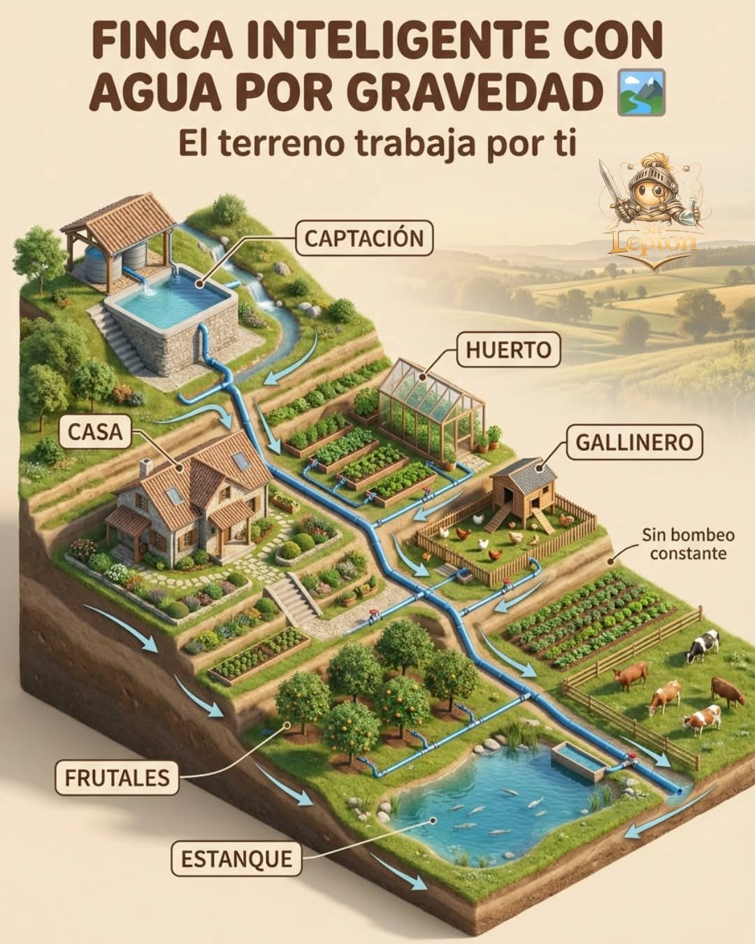 agua, gravedad