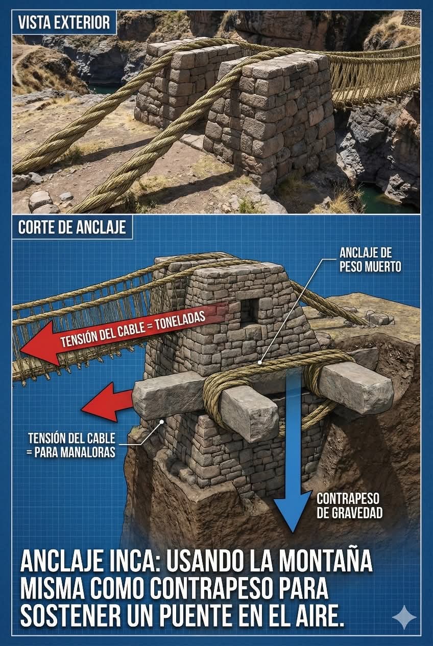 anclaje, inca