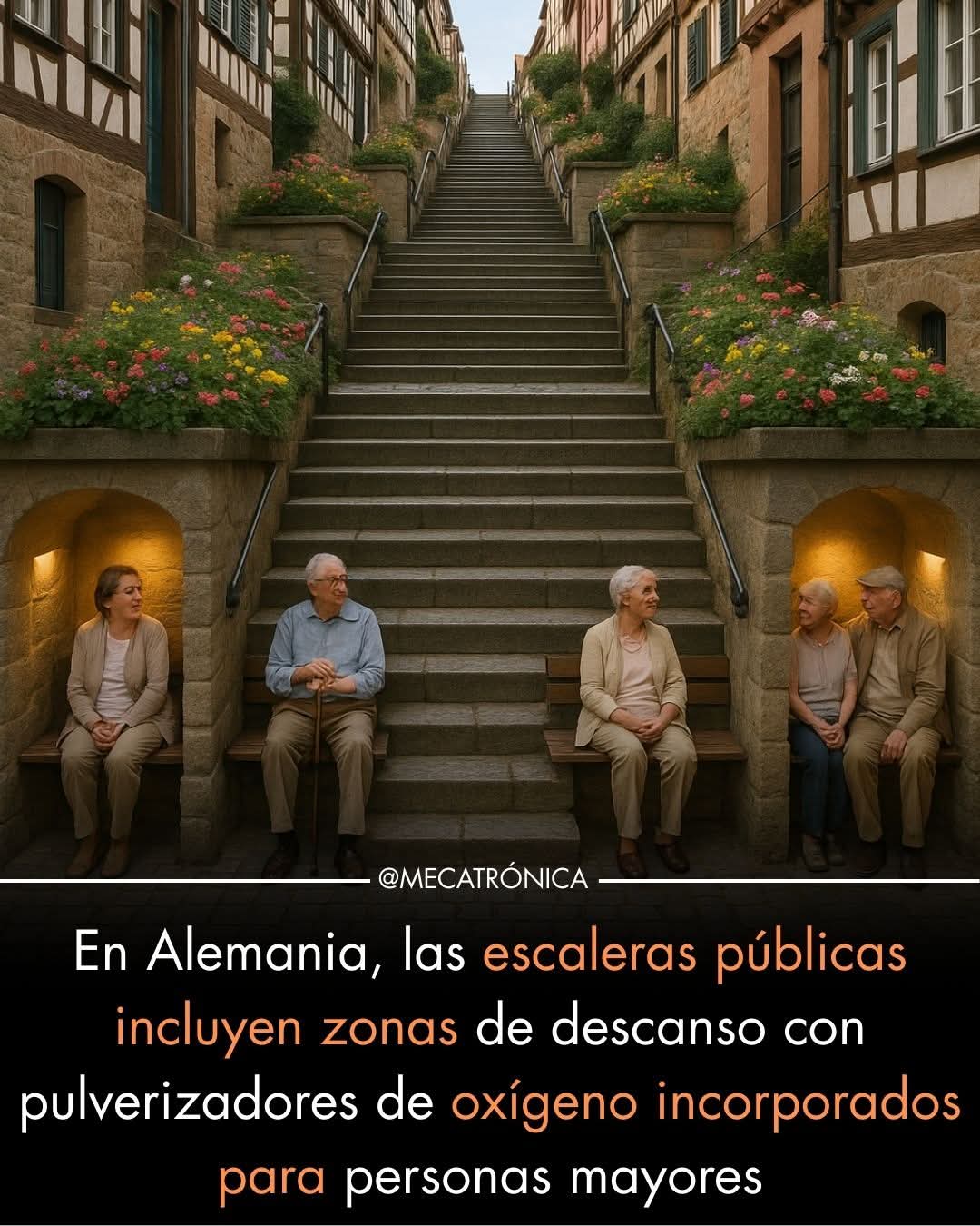 gradas, descanso
