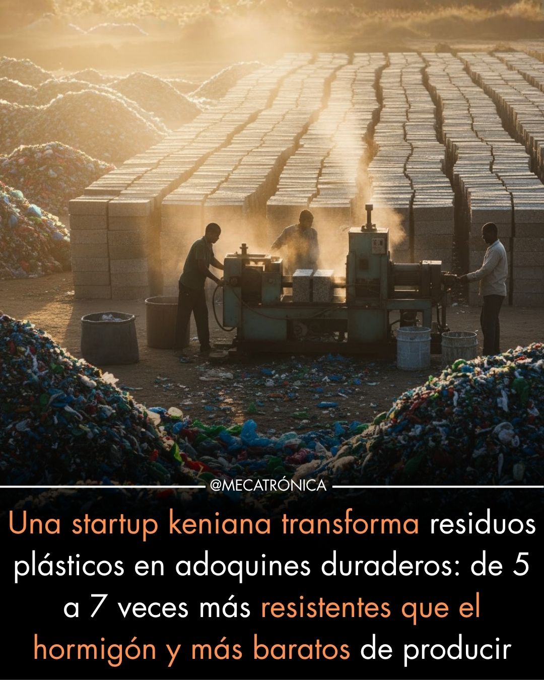 adoquines, plastico