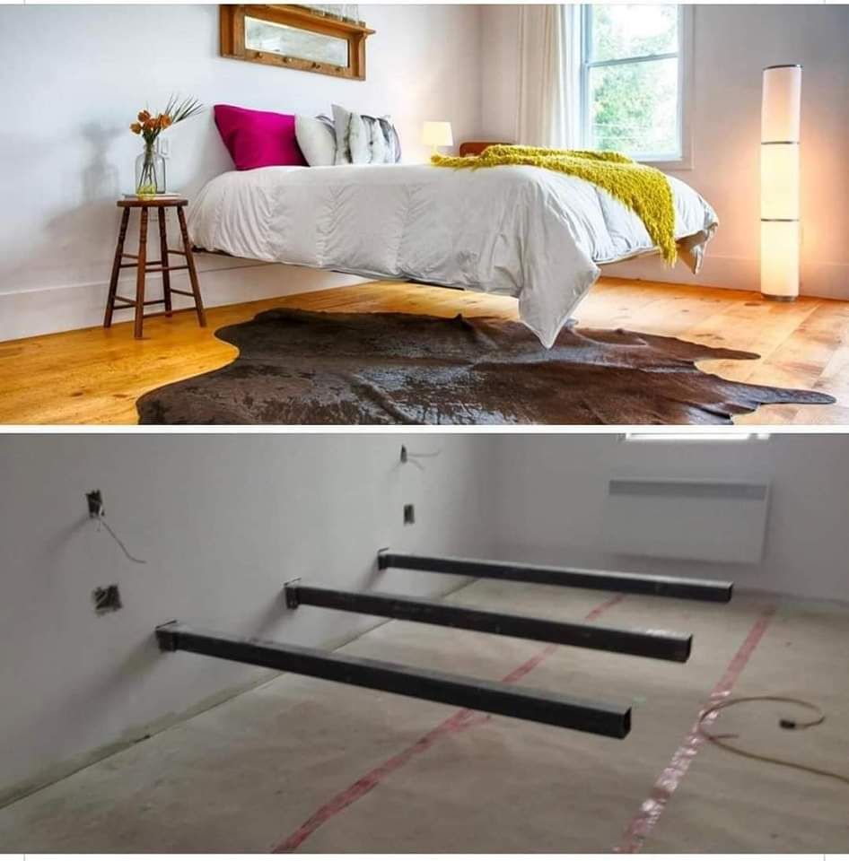 cama, flotante