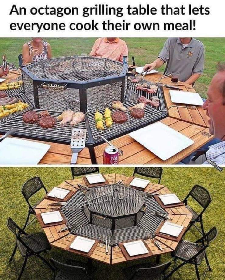 mesa, parrilla