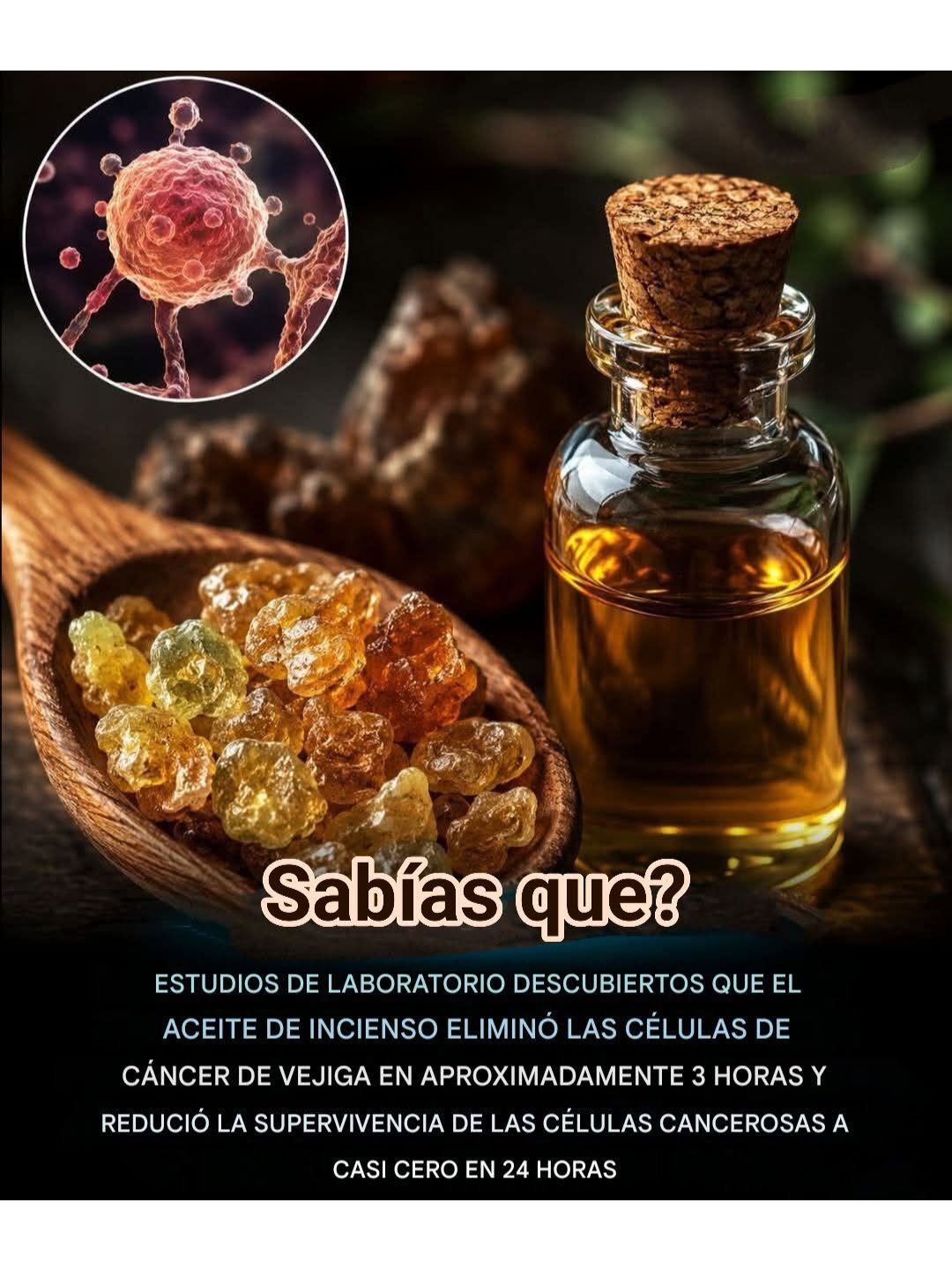cancer, vejiga, aceite, incienso