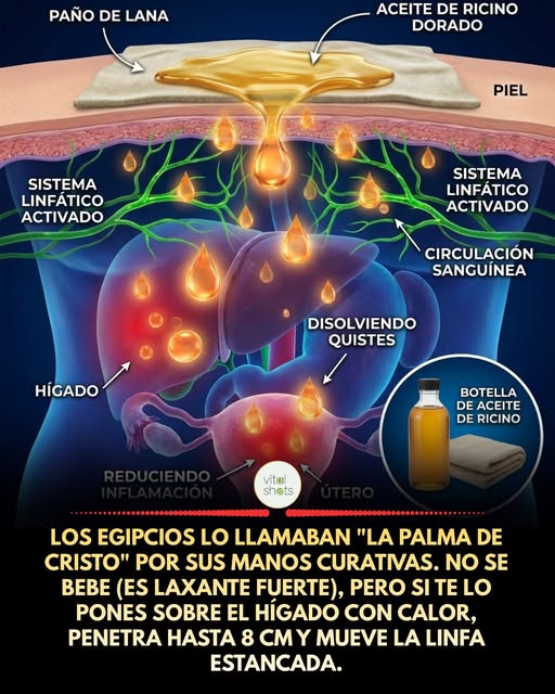 higado, aceite, ricino