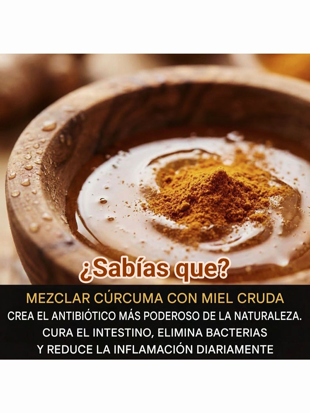 miel, curcuma