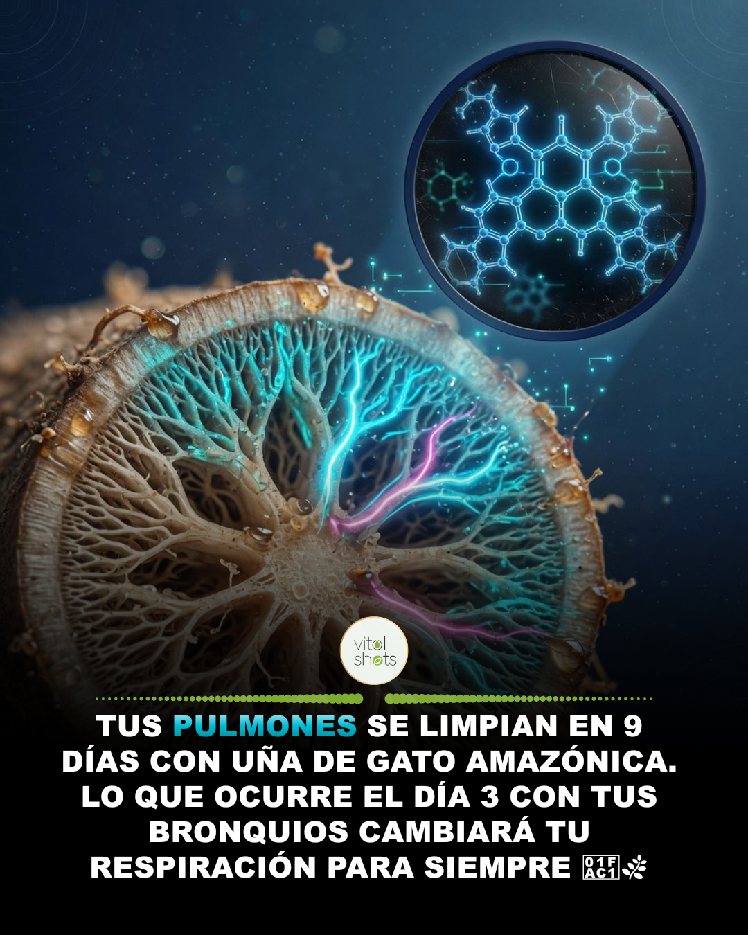 pulmon, una, gato