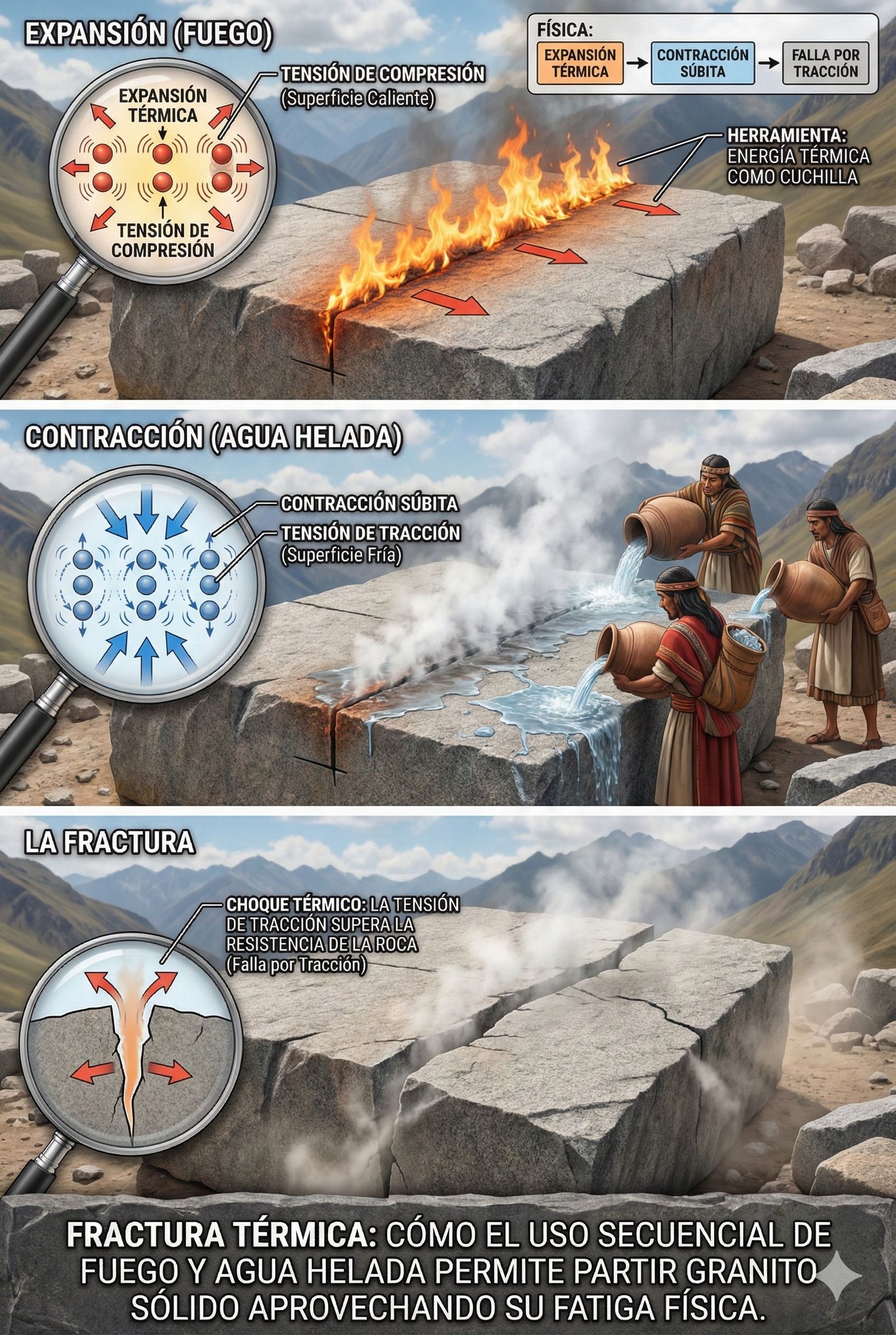 fractura, termica