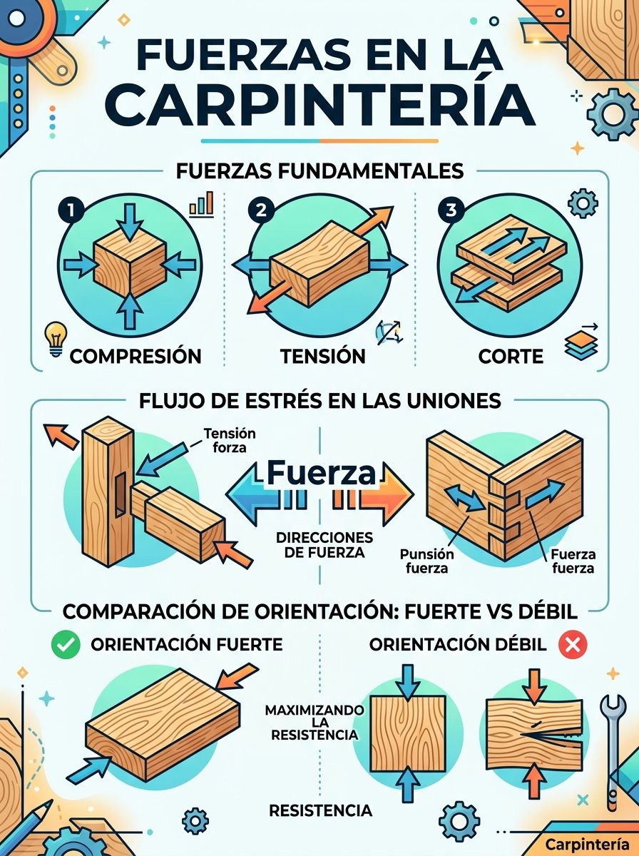 fuerzas, carpinteria