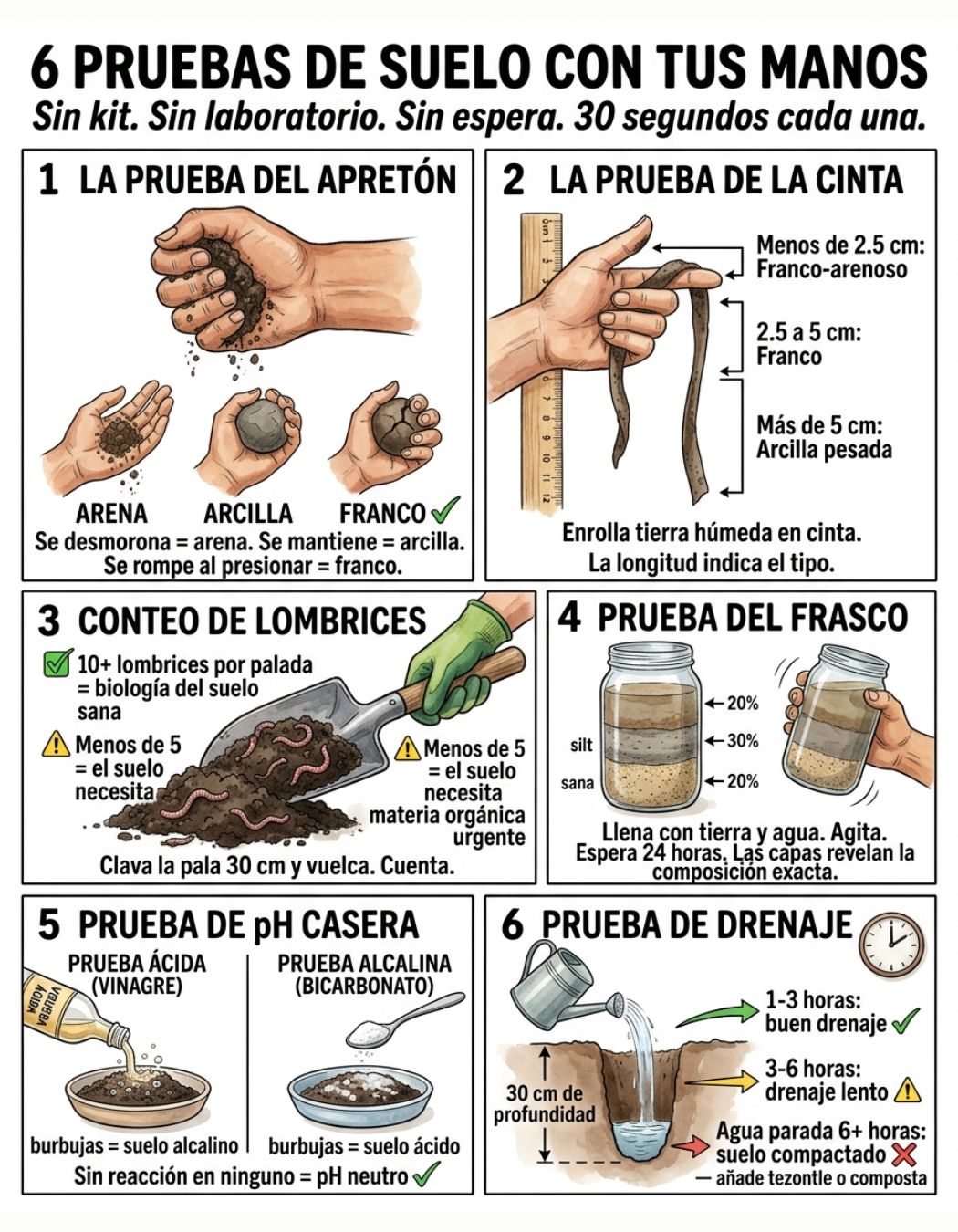pruebas, suelo